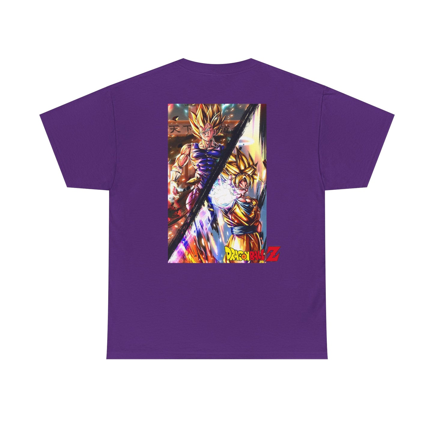 Goku and Vegeta Fusion, Front and Back Design, 100% Heavy Cotton Shirt