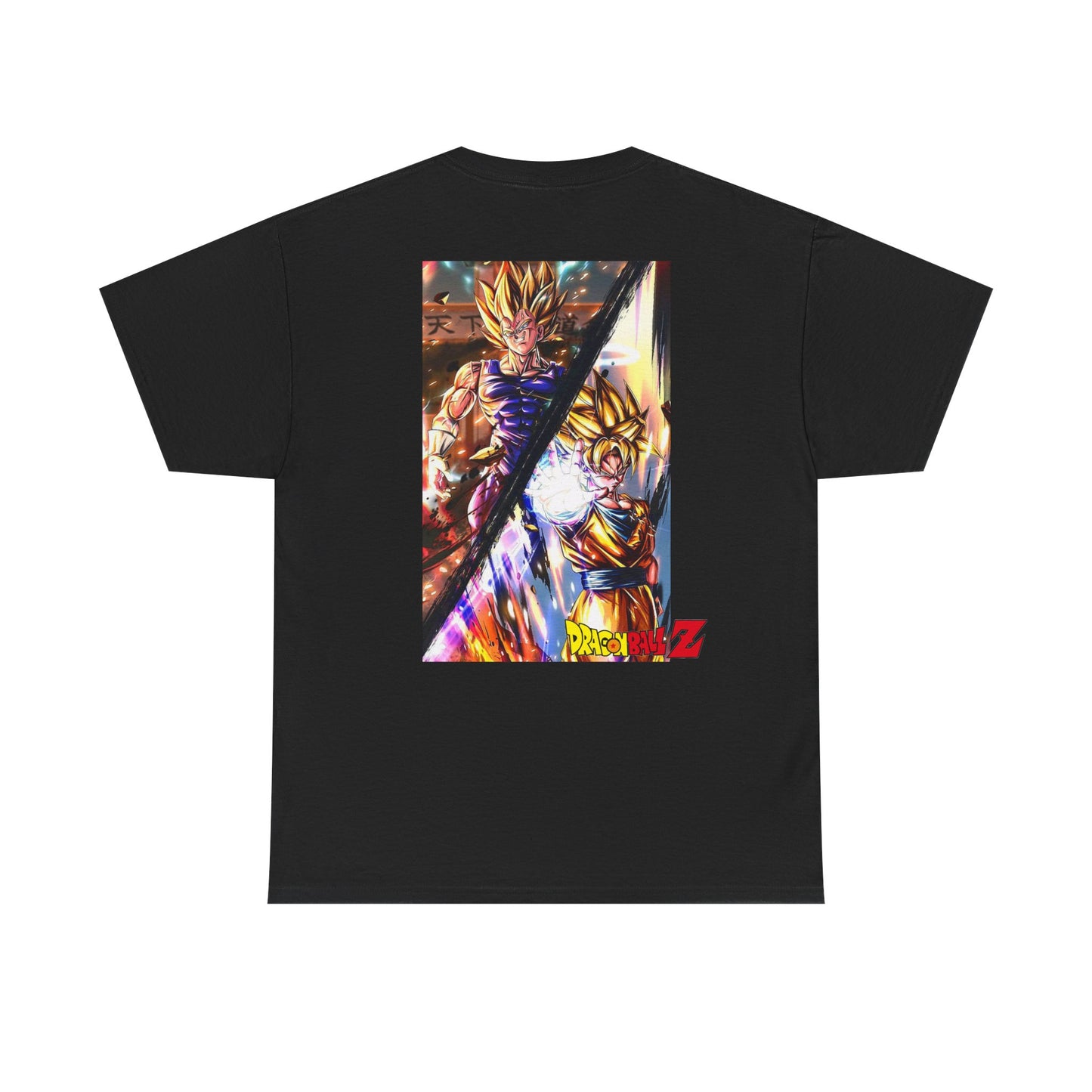 Goku and Vegeta Fusion, Front and Back Design, 100% Heavy Cotton Shirt