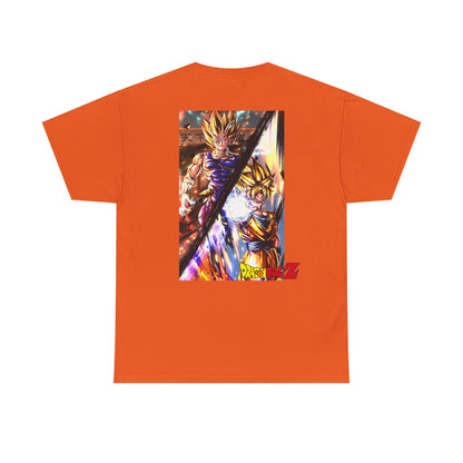 Goku and Vegeta Fusion, Front and Back Design, 100% Heavy Cotton Shirt