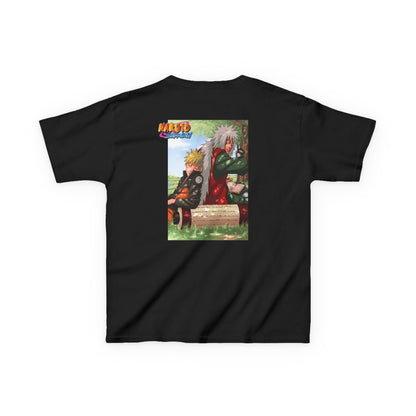Naruto & Jiraiya's Bond + Quote, Front and Back Design, Kids 100% Heavy Cotton Shirt