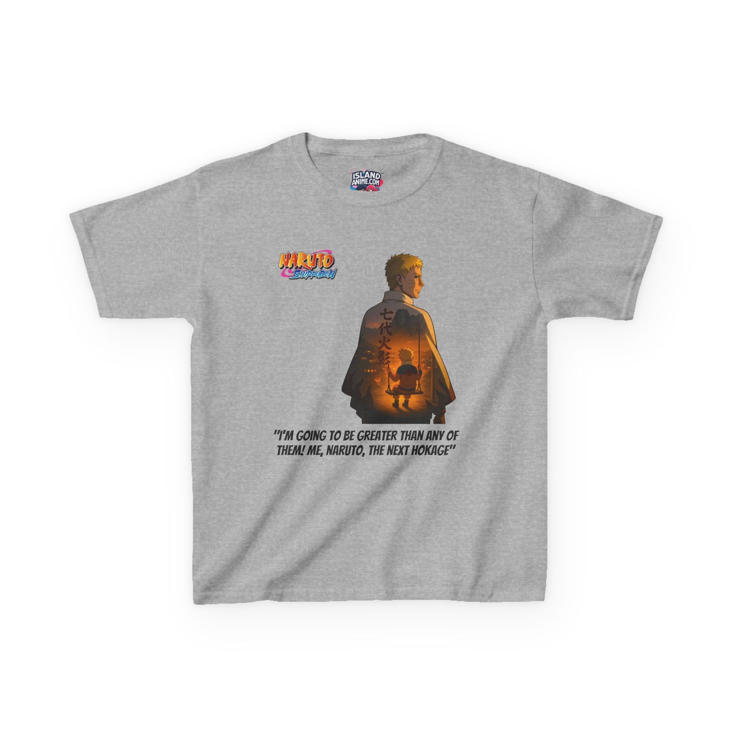 Naruto + Quote, Kids 100% Heavy Cotton Shirt