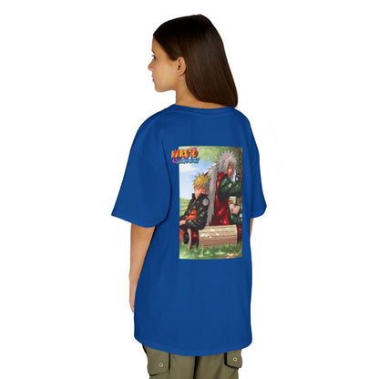 Naruto & Jiraiya's Bond + Quote, Front and Back Design, Kids 100% Heavy Cotton Shirt
