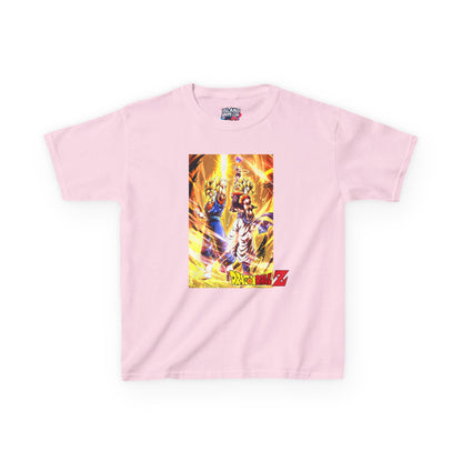 Goku and Vegeta Fusion, Front and Back Design, Kids 100% Heavy Cotton Shirt