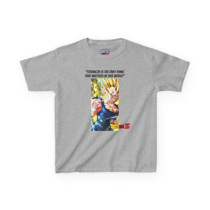 Vegeta + Quote, Kids 100% Heavy Cotton Shirt