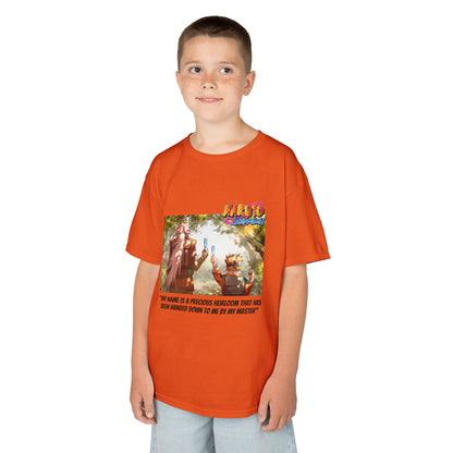Naruto & Jiraiya's Bond + Quote, Front and Back Design, Kids 100% Heavy Cotton Shirt