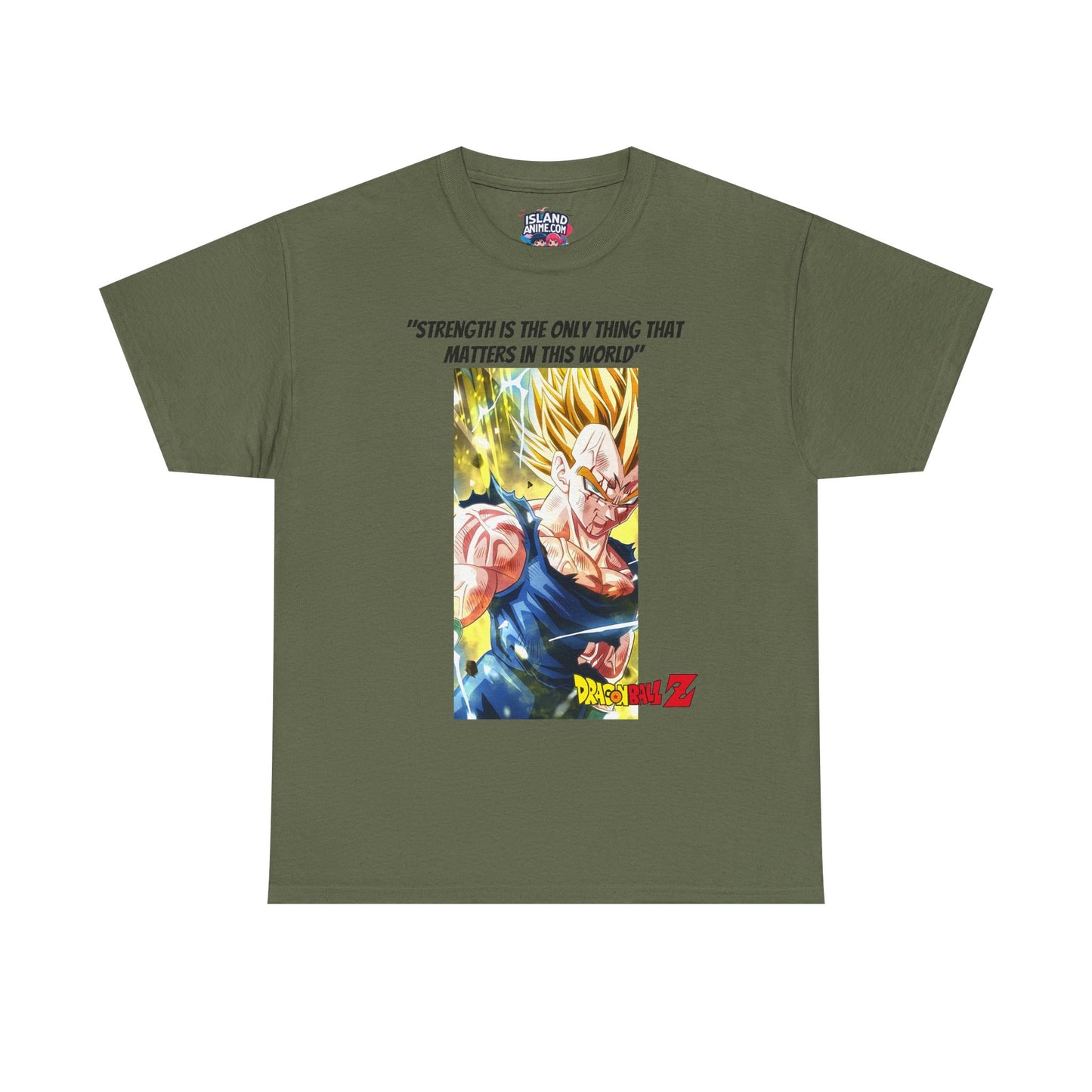 Vegeta + Quote 100% Heavy Cotton Shirt