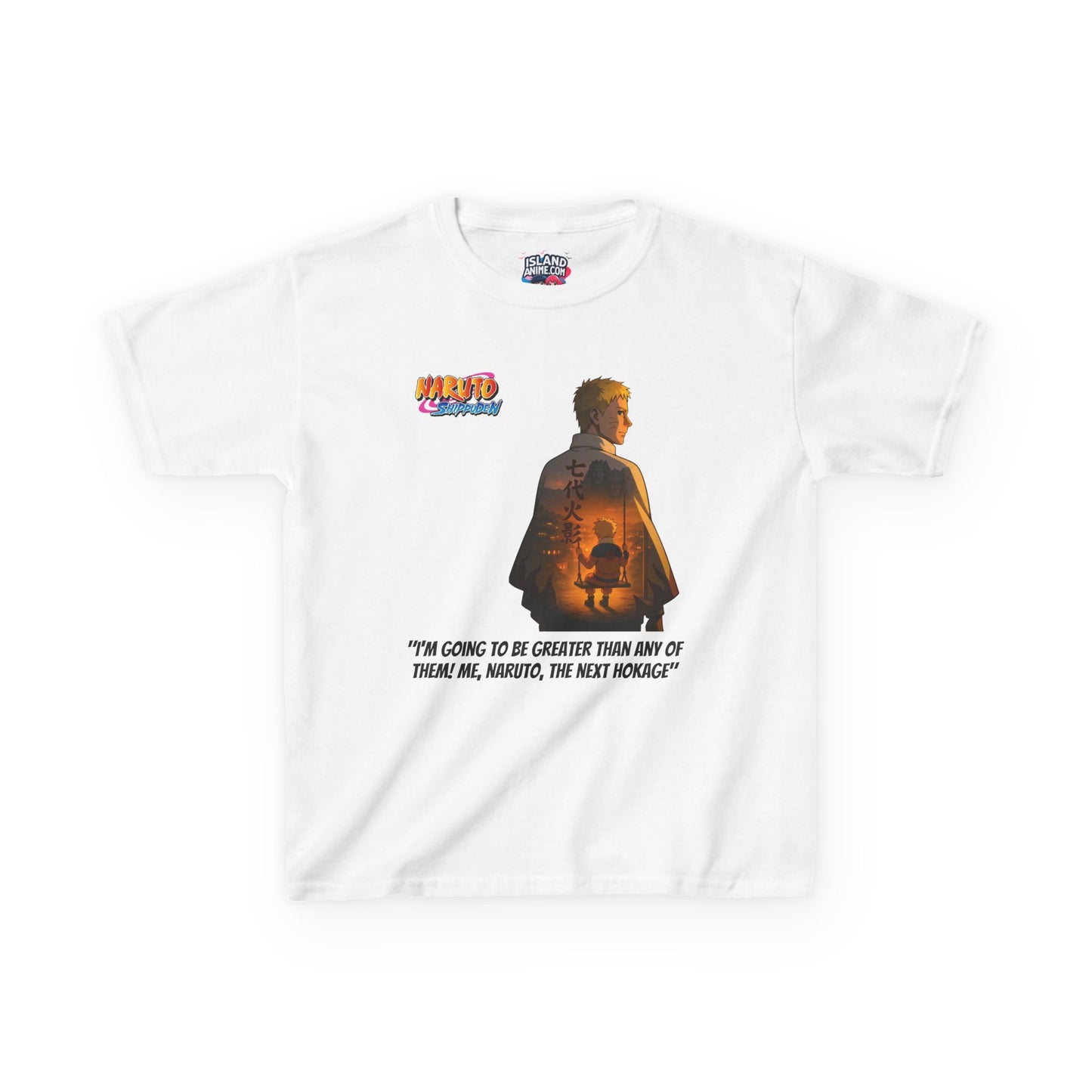 Naruto + Quote, Kids 100% Heavy Cotton Shirt