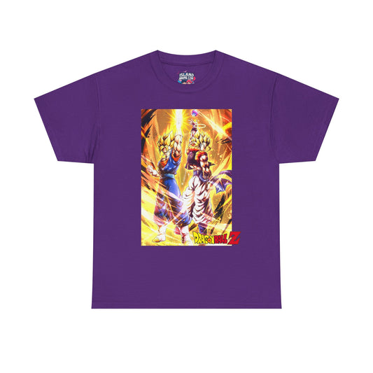 Goku and Vegeta Fusion, Front and Back Design, 100% Heavy Cotton Shirt