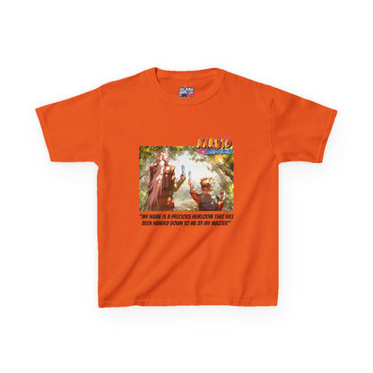 Naruto & Jiraiya's Bond + Quote, Front and Back Design, Kids 100% Heavy Cotton Shirt