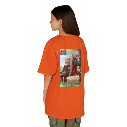 Naruto & Jiraiya's Bond + Quote, Front and Back Design, Kids 100% Heavy Cotton Shirt