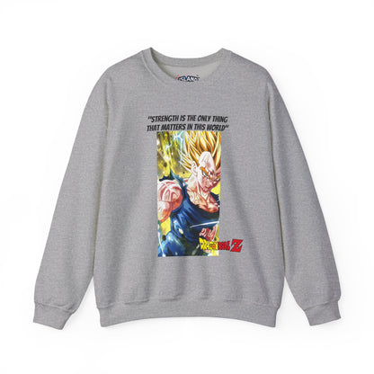 Vegeta + Quote Cotton Crewneck Sweatshirt