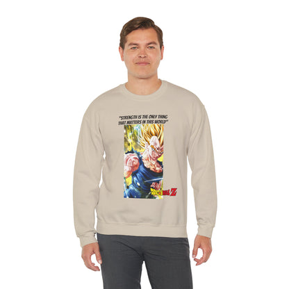 Vegeta + Quote Cotton Crewneck Sweatshirt