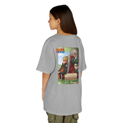Naruto & Jiraiya's Bond + Quote, Front and Back Design, Kids 100% Heavy Cotton Shirt