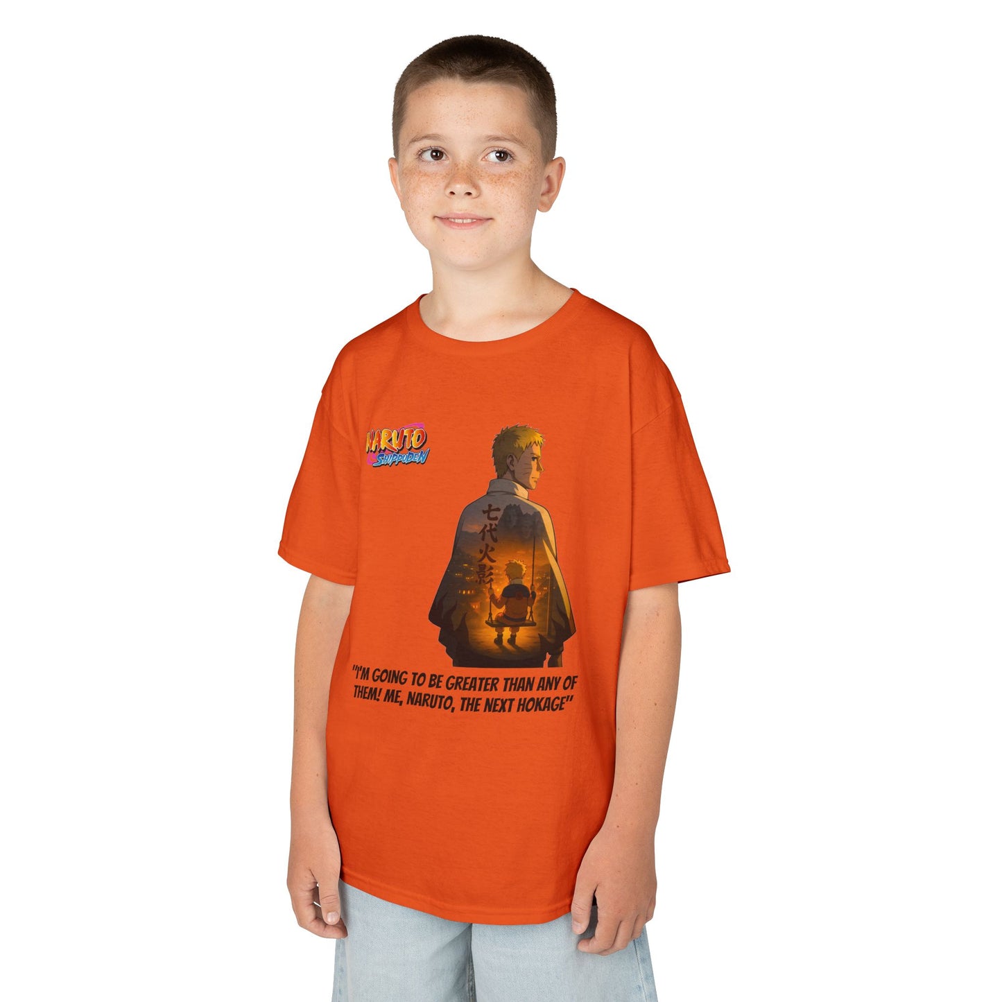 Naruto + Quote, Kids 100% Heavy Cotton Shirt