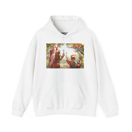 Naruto and Jiraiya's Bond, Front and Back Design, Cotton Hoodie