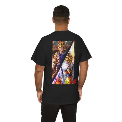 Goku and Vegeta Fusion, Front and Back Design, 100% Heavy Cotton Shirt