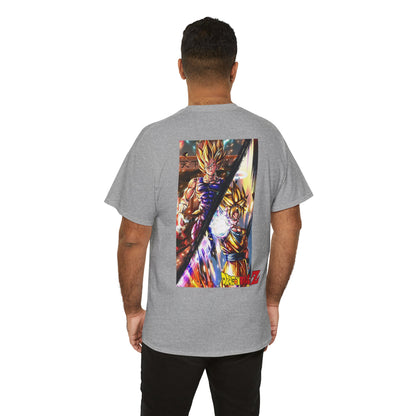 Goku and Vegeta Fusion, Front and Back Design, 100% Heavy Cotton Shirt