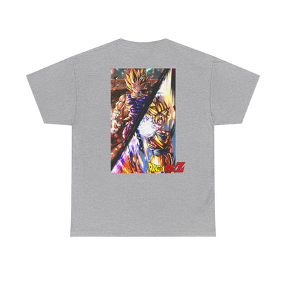 Goku and Vegeta Fusion, Front and Back Design, 100% Heavy Cotton Shirt