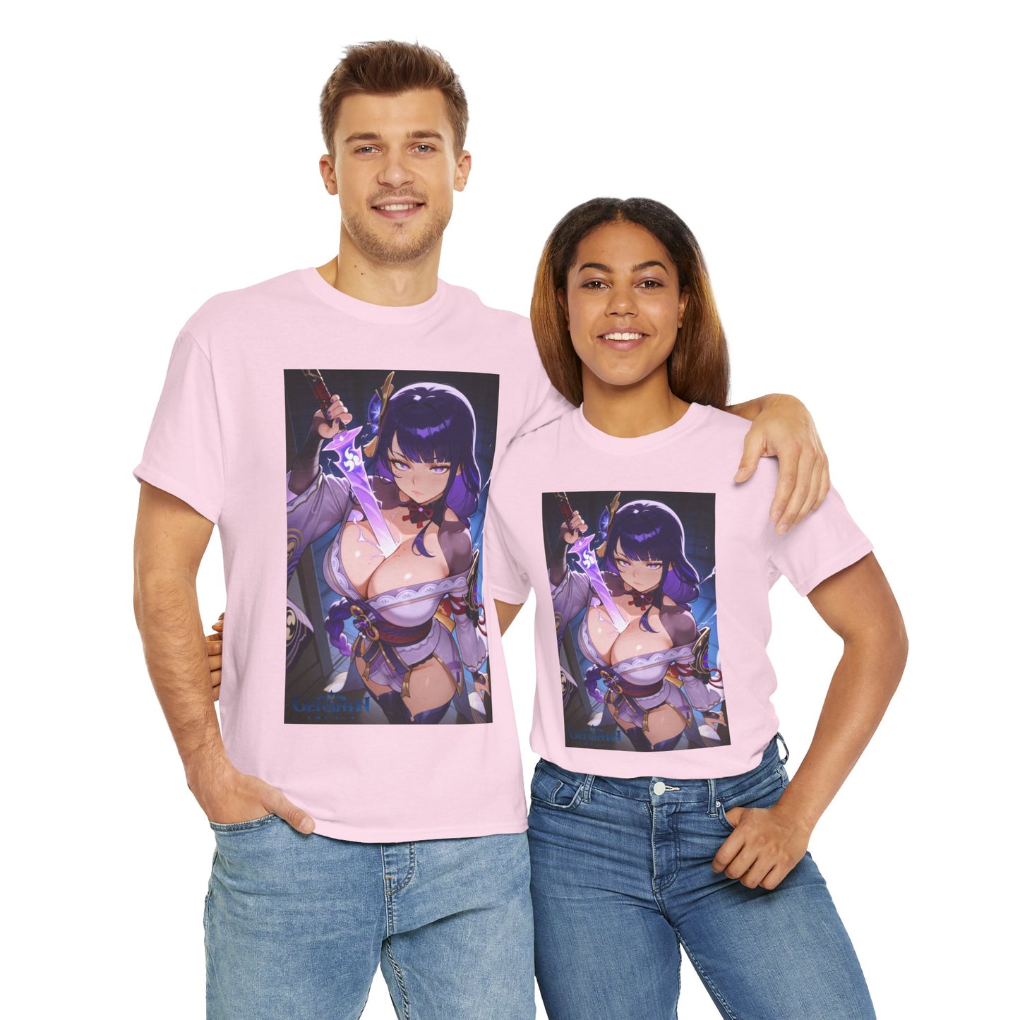 Raiden Shogun, Waifu Collection, 100% Heavy Cotton Shirt