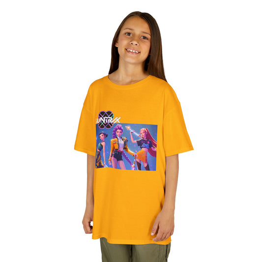 Huntrix and Saja Boys, Front and Back Design, 100% Heavy Cotton Shirt