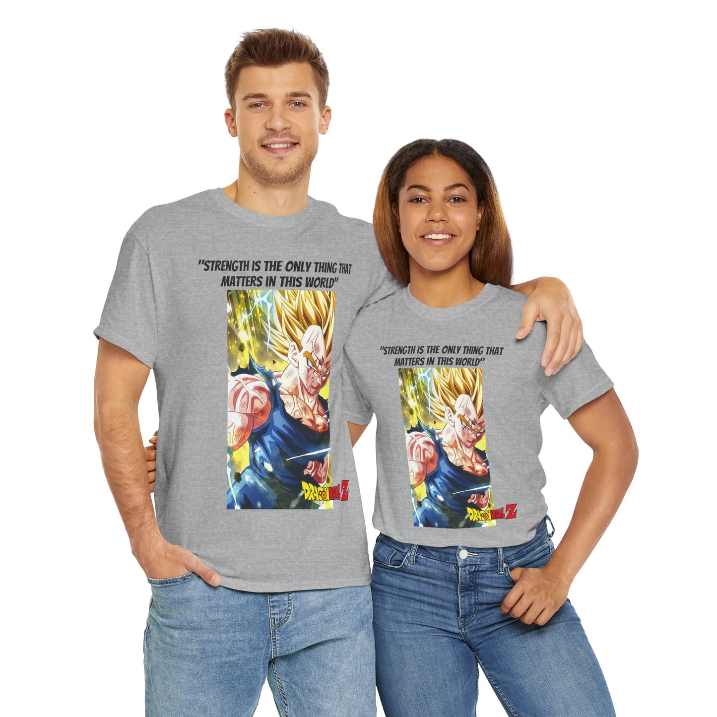 Vegeta + Quote 100% Heavy Cotton Shirt