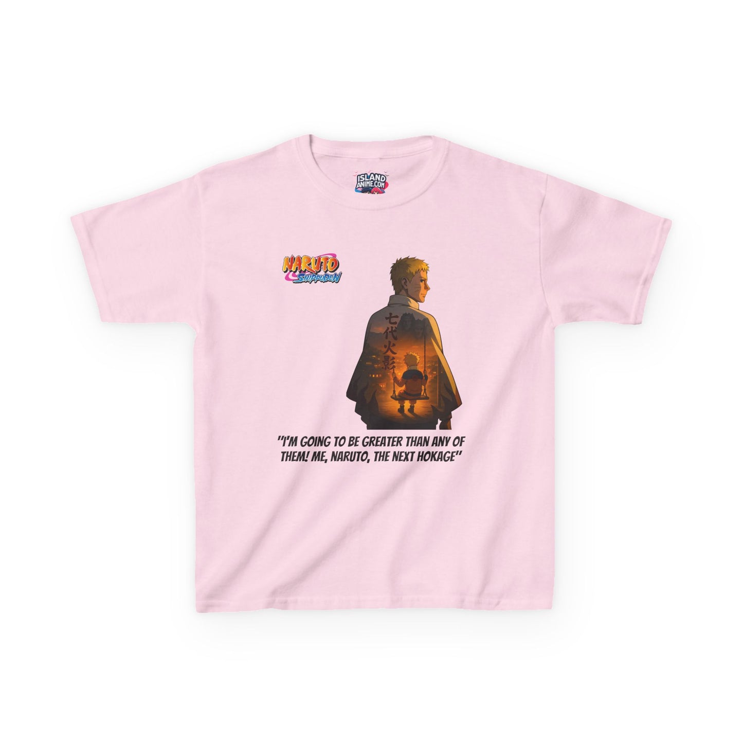 Naruto + Quote, Kids 100% Heavy Cotton Shirt