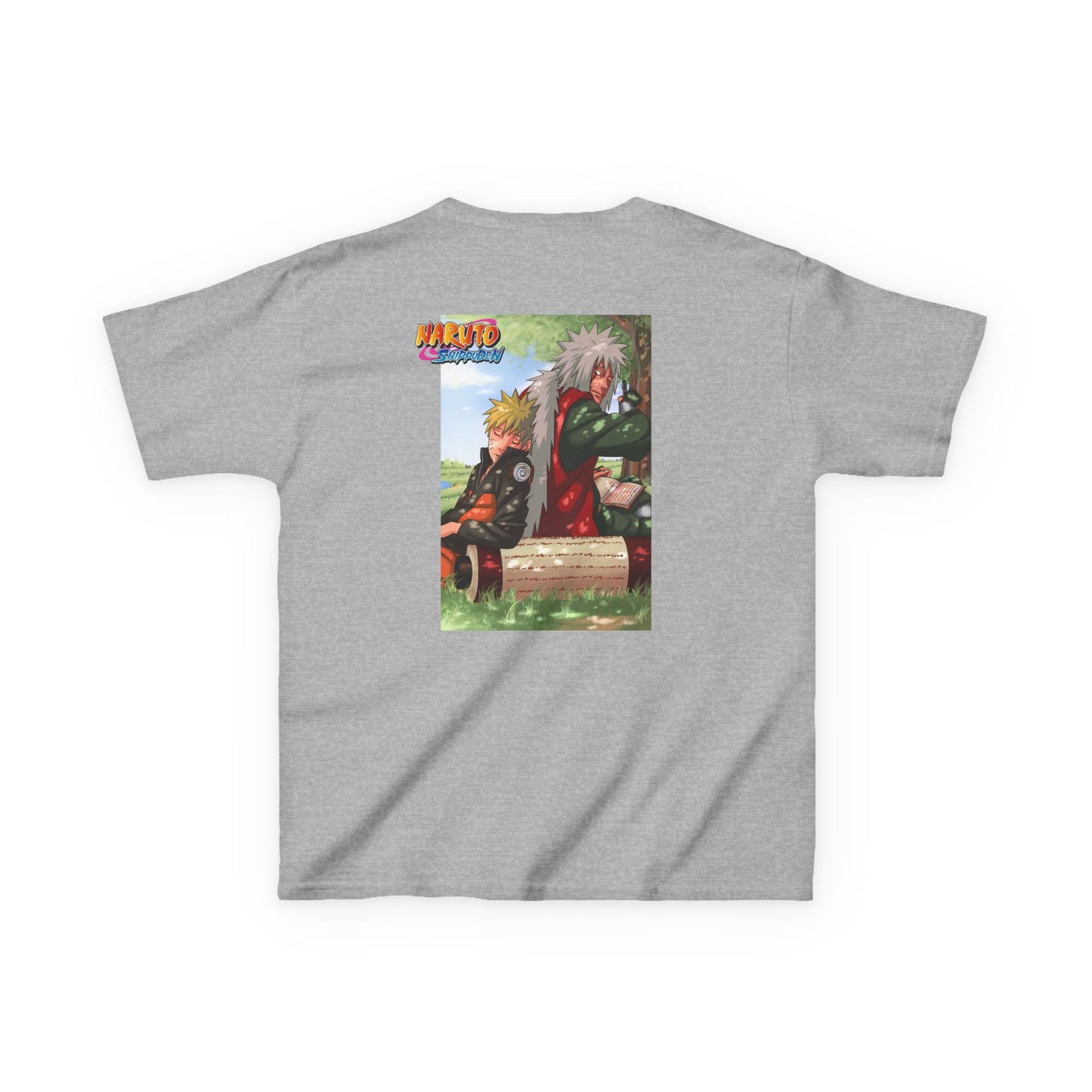 Naruto & Jiraiya's Bond + Quote, Front and Back Design, Kids 100% Heavy Cotton Shirt