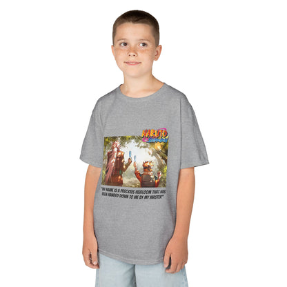 Naruto & Jiraiya's Bond + Quote, Front and Back Design, Kids 100% Heavy Cotton Shirt