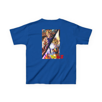 Goku and Vegeta Fusion, Front and Back Design, Kids 100% Heavy Cotton Shirt