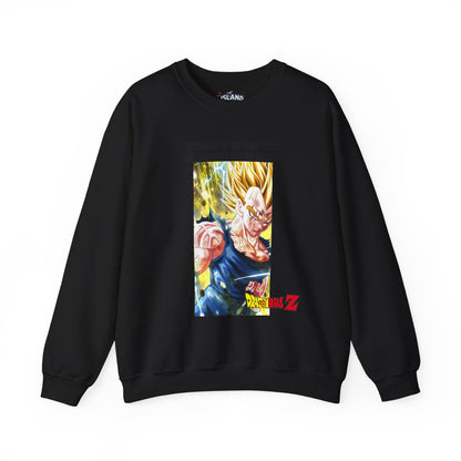 Vegeta + Quote Cotton Crewneck Sweatshirt