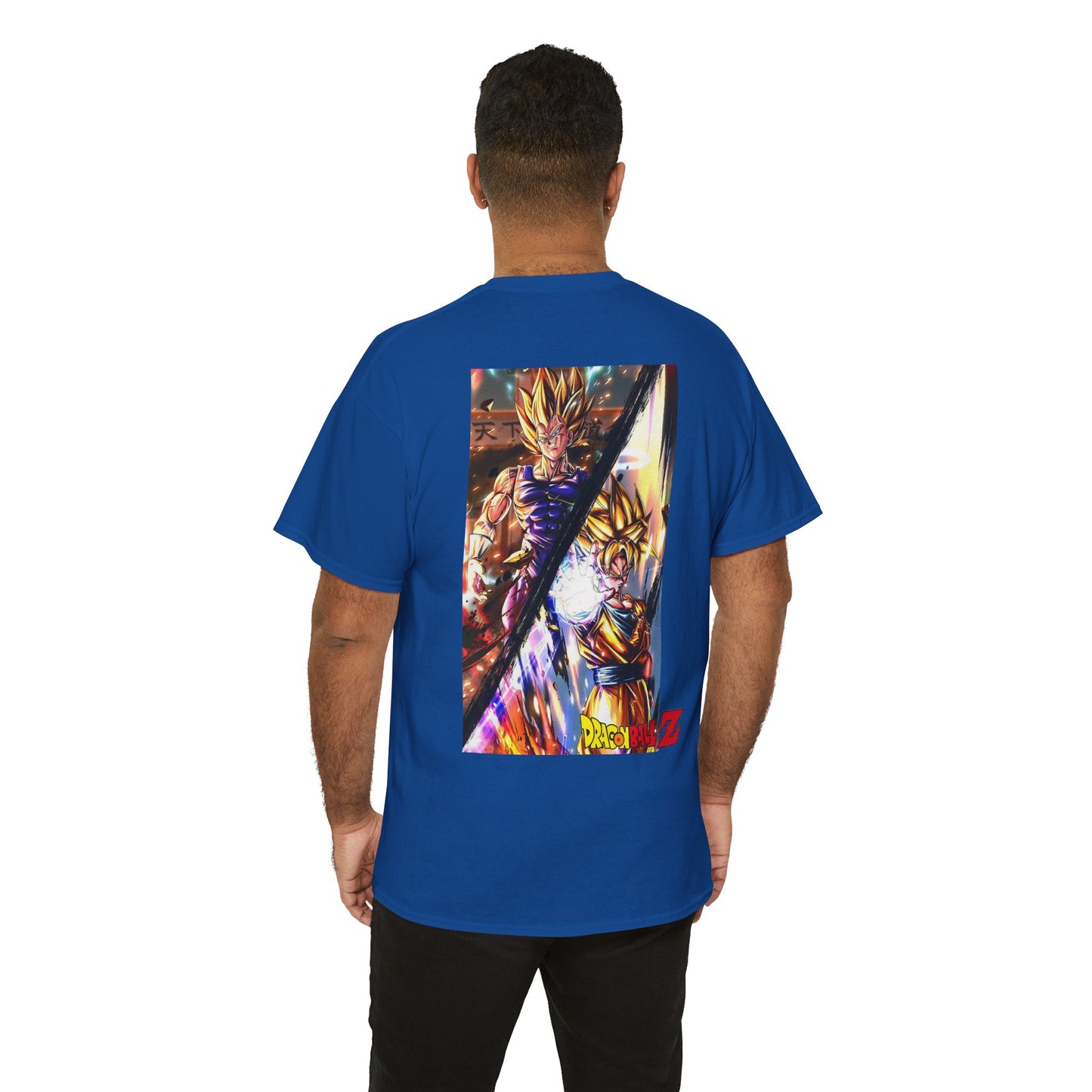 Goku and Vegeta Fusion, Front and Back Design, 100% Heavy Cotton Shirt