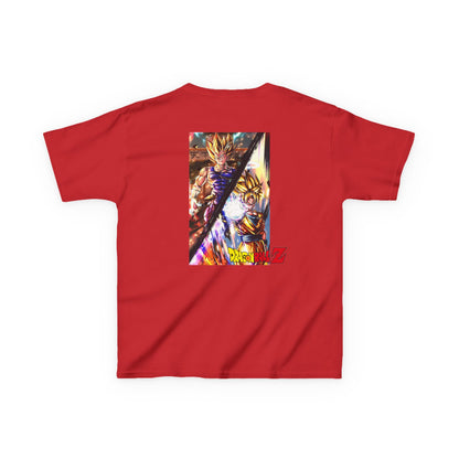 Goku and Vegeta Fusion, Front and Back Design, Kids 100% Heavy Cotton Shirt