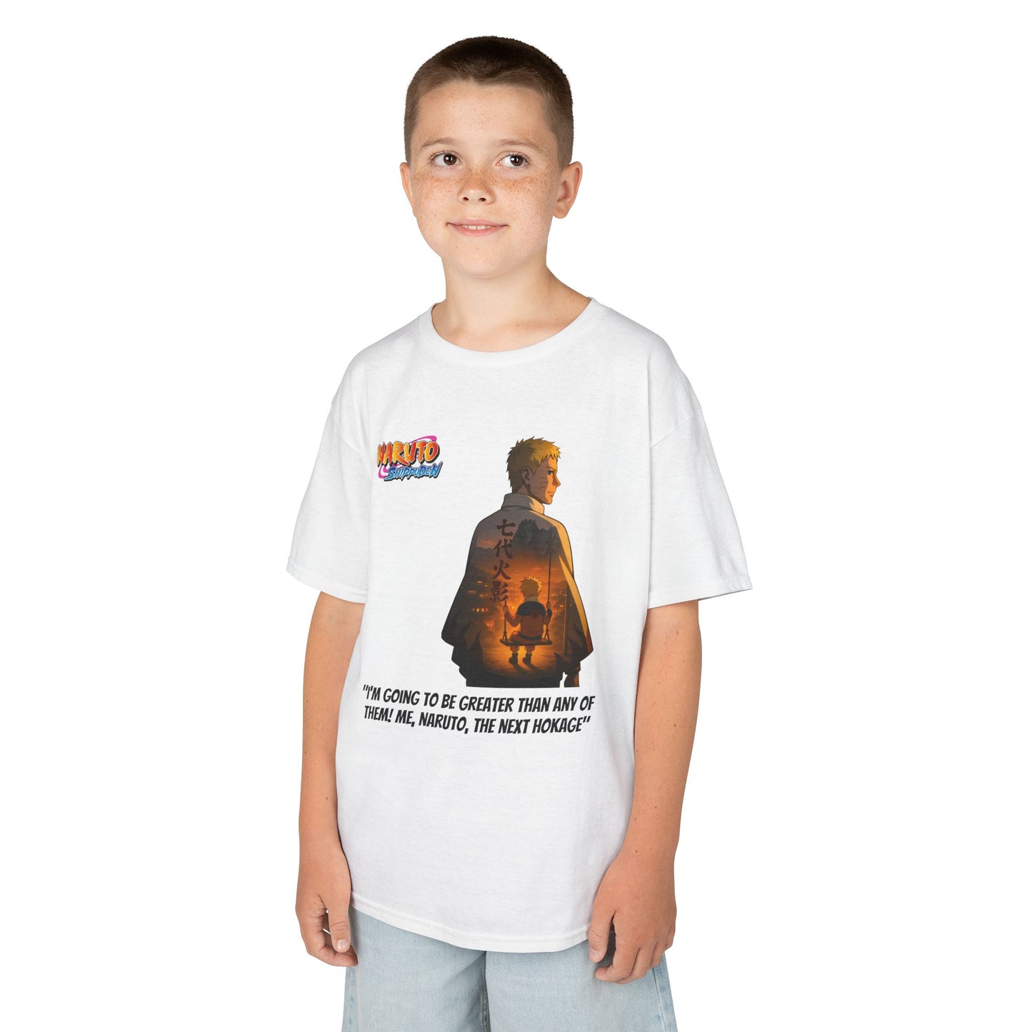 Naruto + Quote, Kids 100% Heavy Cotton Shirt