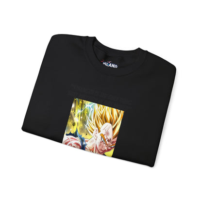 Vegeta + Quote Cotton Crewneck Sweatshirt
